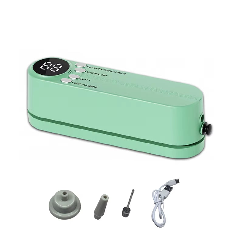 Simple Operation Vacuum Sealer Machine Bag Rolls Food Sealer Compact Food Preservation System with Vacuum Bags