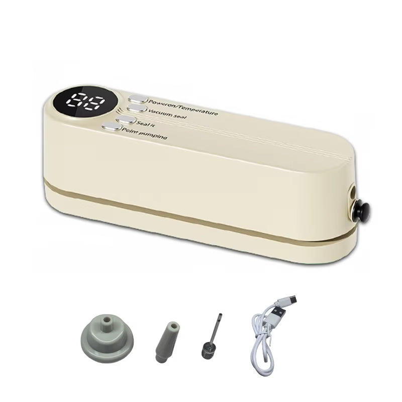 Simple Operation Vacuum Sealer Machine Bag Rolls Food Sealer Compact Food Preservation System with Vacuum Bags