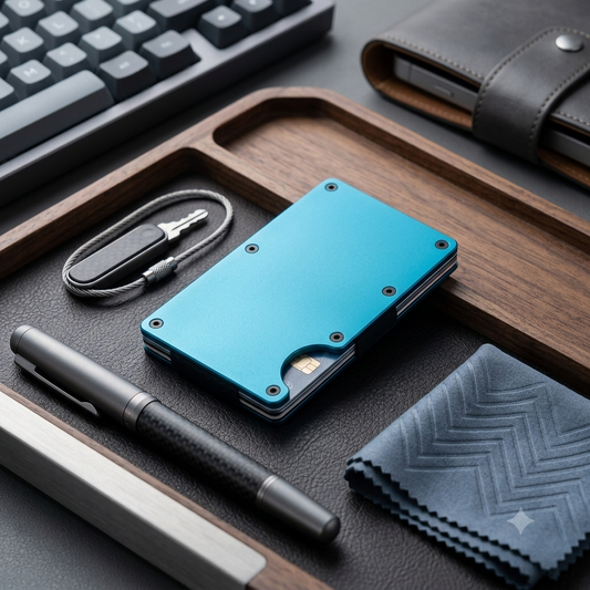 Portefeuille minimaliste tactique RFID Nomadec, porte-cartes slim anti-RFID