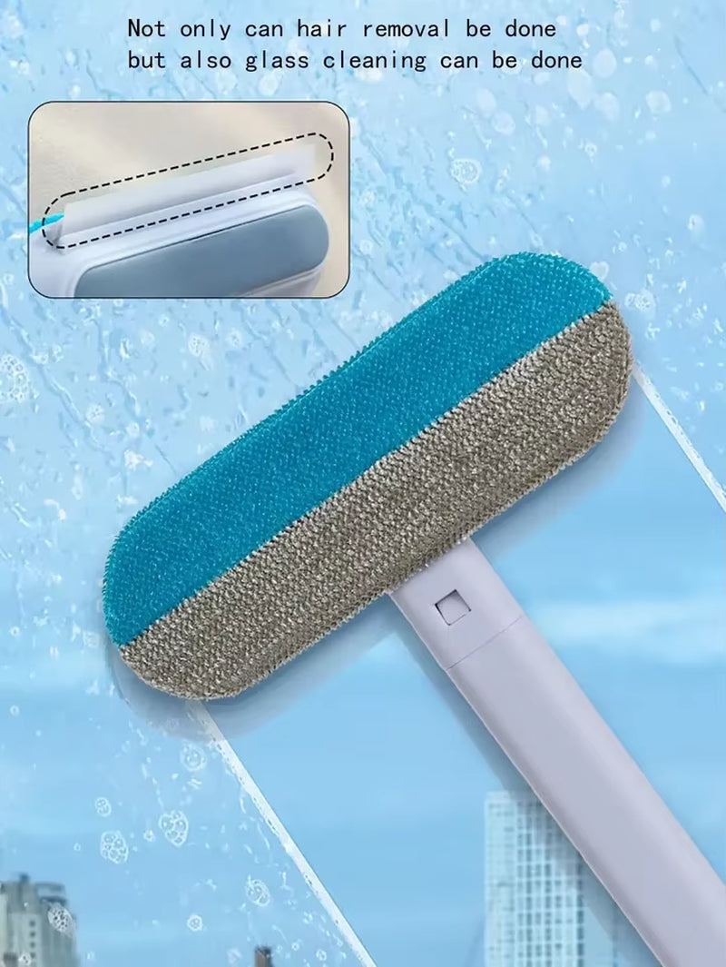2025 New Reusable 4-In-1 Pet Hair Removal Tool Pet Cleaning Washable Lint Brush for Cat & Dog Hair Remover Brush Plastic