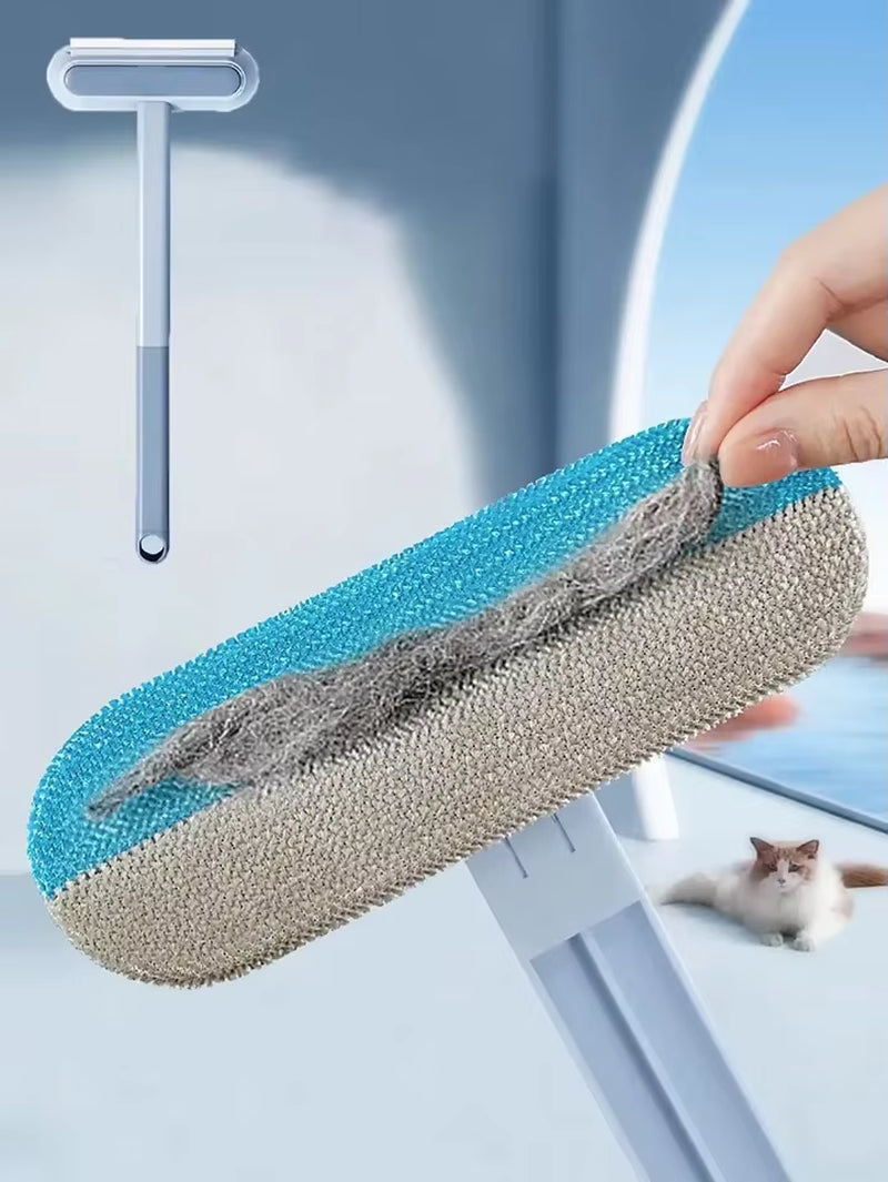 2025 New Reusable 4-In-1 Pet Hair Removal Tool Pet Cleaning Washable Lint Brush for Cat & Dog Hair Remover Brush Plastic