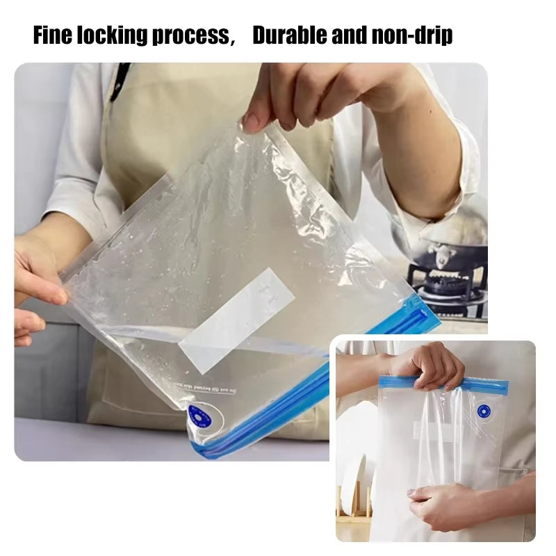 Simple Operation Vacuum Sealer Machine Bag Rolls Food Sealer Compact Food Preservation System with Vacuum Bags
